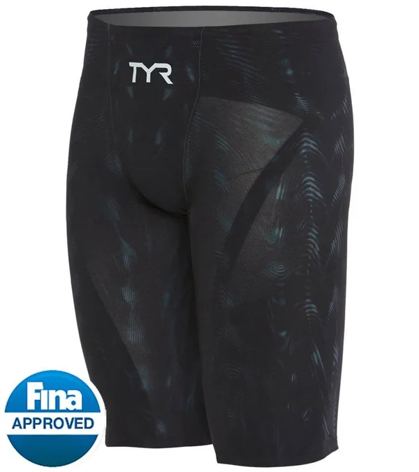 TYR vznhw6a Men's Venzo Genesis High Waist Jammer Swimsuit - Onyx - 29