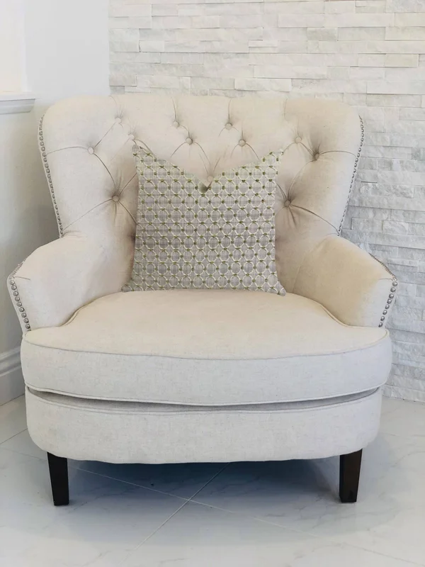 Plutus Circular Ringed Luxury Throw Pillow 20x22L x20x22W
