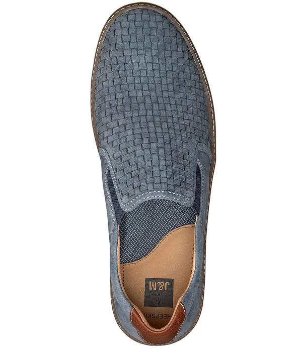 Johnston & Murphy Men's McGuffey Woven Slip-On Sneakers - Beige