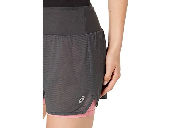 Asics Wom Ventilate 2in1 Short MD Graphite/Peach