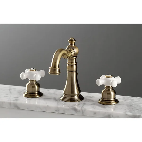 Kingston Brass FSC1970PX American Classic 8 in. Widespread Bathroom Faucet, Matte Black