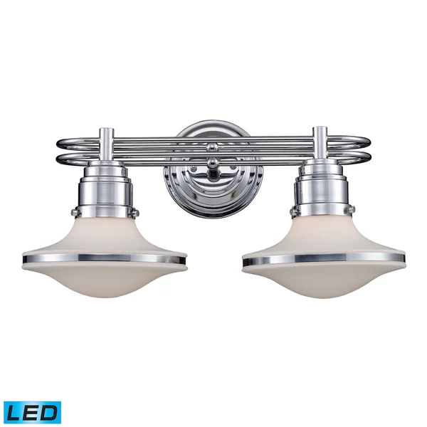 Elk Lighting 17051/2-LED Retrospectives Polished Chrome 2 Light Vanity