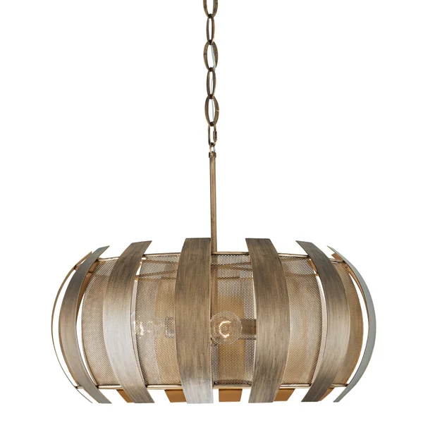 Varaluz Sawyers Bar 4 Light Pendant, Havana Gold - 287P04HG