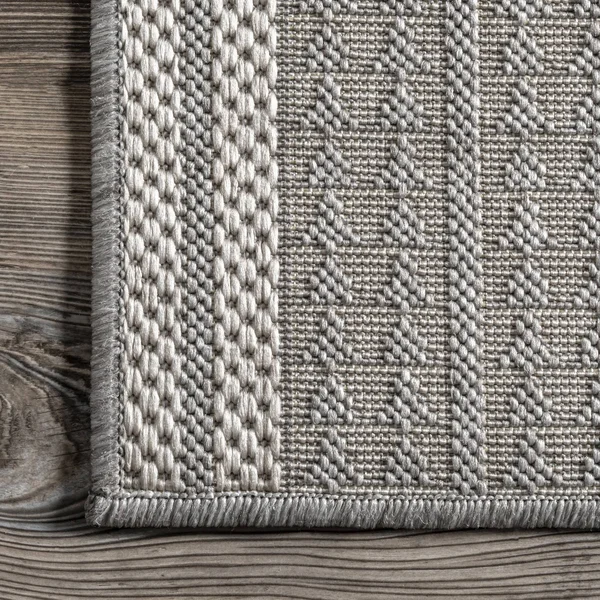 nuLOOM Light Gray Ranya Indoor/Outdoor Rug 6&7x22x9&