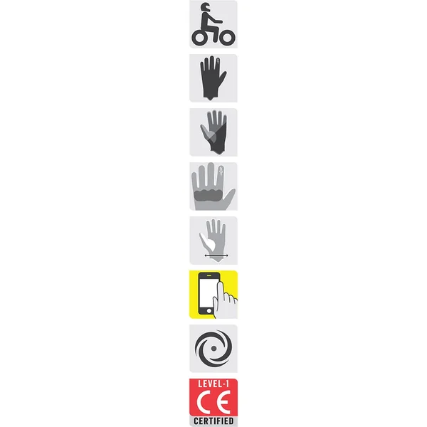 Gloves Alpinestars Crazy Eight Black, Black