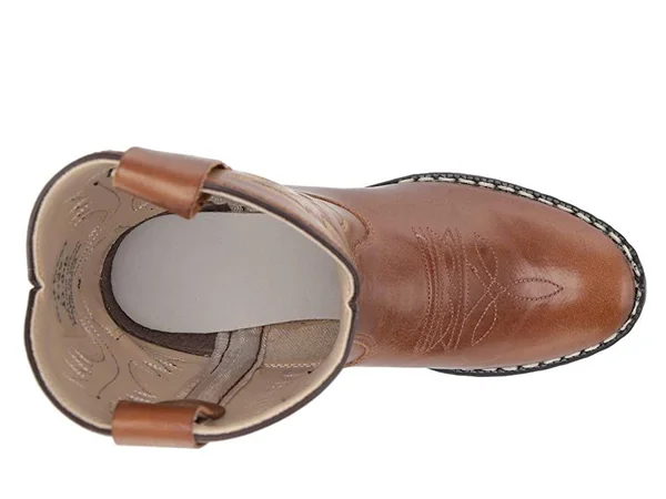 Old West Boys& Corona Calfskin Cowboy Boots - Round Toe
