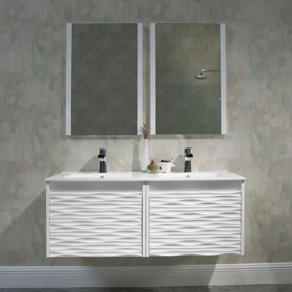 Contemporary White Floating Vanity Set (30 inch) - Blossom