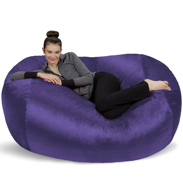 Sofa Sack - Plush Bean Bag Sofas with Super Soft Microsuede Cover - XL Memory Foam Stuffed Lounger Chairs for Kids - Adults, Coup