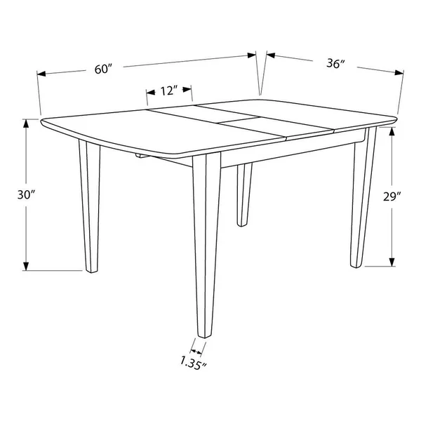 Dining Table - Maple - with A Leaf - Monarch Specialties - I 4267