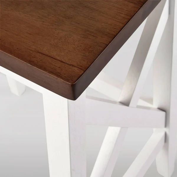Set of 2 Heffley Contemporary Farmhouse Wooden Counter Height Barstools White - Christopher Knight Home
