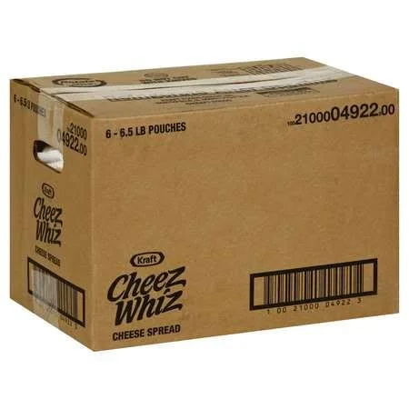 Cheez Whiz Cheese Spread, Pasteurized Process - 6 pack, 6.5 lb pouches