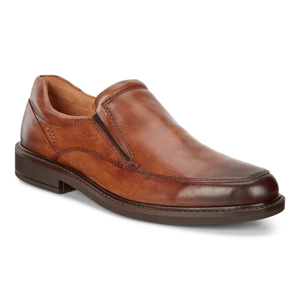 Ecco Men's Holton Apron Toe Slip on Amber - 42