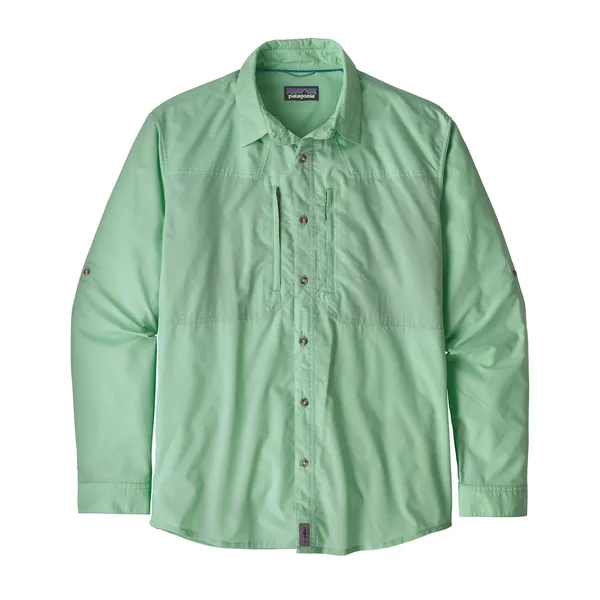 Patagonia Long-Sleeved Sun Stretch Shirt - Men's L Whole Weave, Vjosa Green