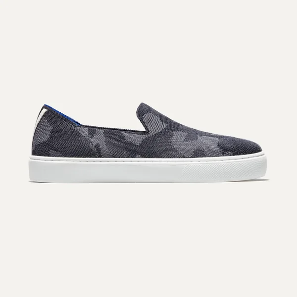 Rothy&s Grey Slip-On Sneakers, Grey Camo, Size 11