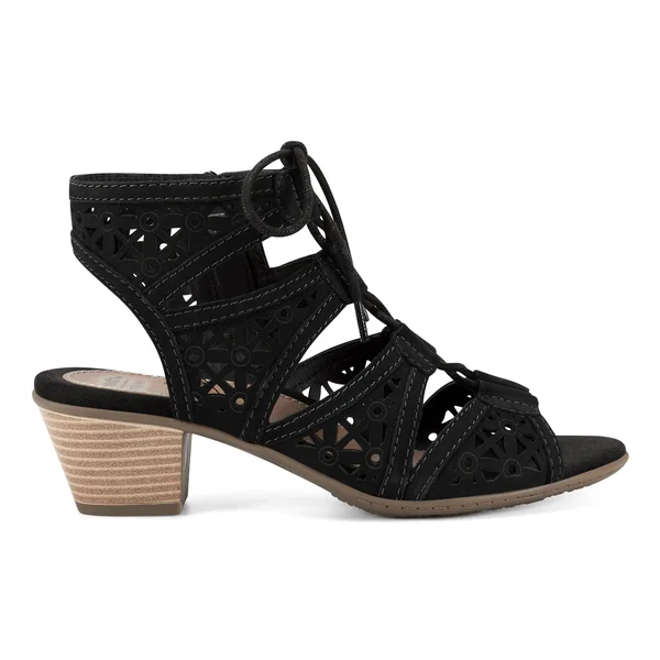 Women's Earth Origins Carey Sandal - Black - Size 6