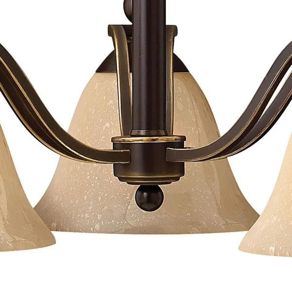 Hinkley Lighting 4653OB-CL Bolla Olde Bronze 3 Light Chandelier
