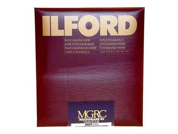 ILFORD MULTIGRADE RC Warmtone - Bu0026W negative paper - resin coated - glossy - variable grade - 8 in x 10 in - 100 sheets