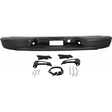 Karparts360 for GMC Sierra 1500, 2500 Step Bumber 1999-2006, Powdercoated Black, Steel, Fleetside, Includes 2007 Classic