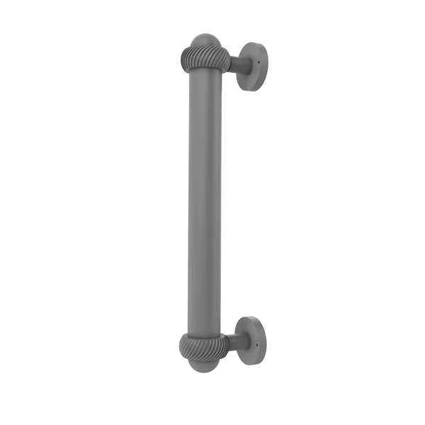 Allied Brass 8 inch Door Pull Twisted Accents Matte Gray 402AT