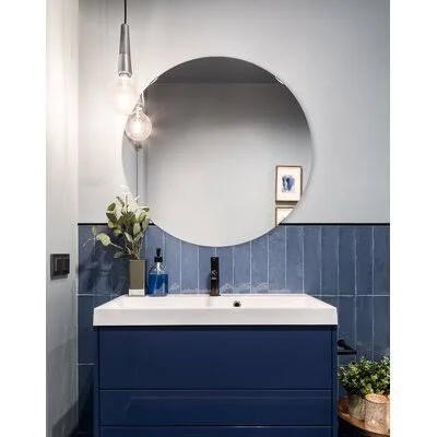 Ashala Glam Frameless Vanity Mirror Size: 31x22 x 31x22