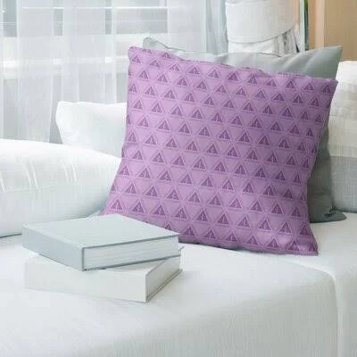 Barbra Minimalist Trees Throw Pillow Cover Brayden Studio Color: Pastel Violet - Size: 16x22 x 16