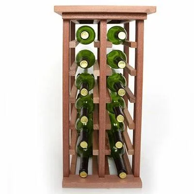 Wineracks.com 12 Bottle Floor Wine Rack; Mahogany (Brown)