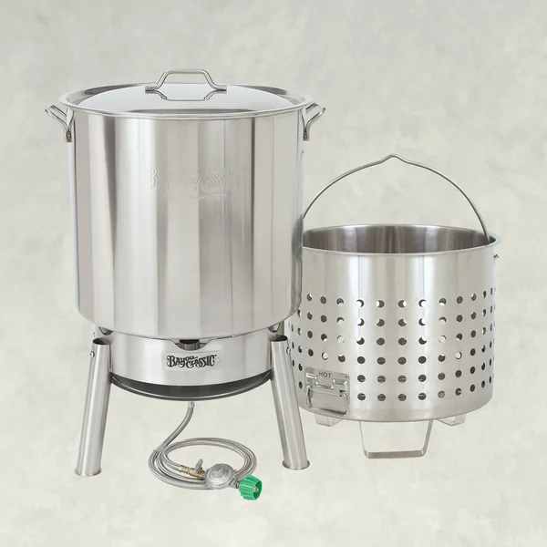 Bayou Classic KDS-982 82 Qt. Stainless Boil and Steam Kit