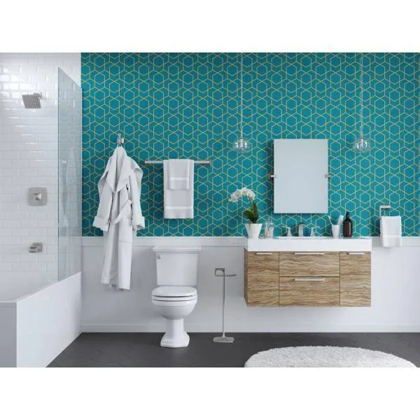 Pfister Venturi Frameless Pivoting Wall Mirror Spot Defense Brushed Nickel