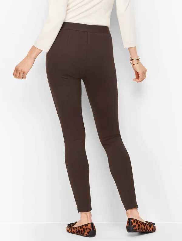 Plus Size - Talbots Soho Leggings - Ponte - Blue - 16