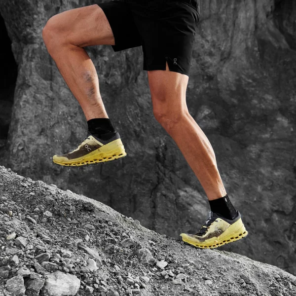 on Running Men's Cloudultra Limelight - Eclipse, 8, M