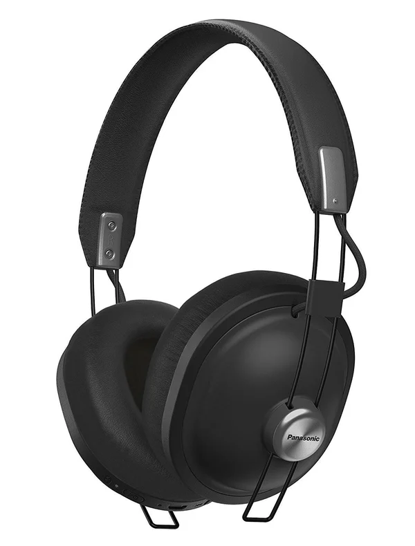 Panasonic RP-HTX80B-K Retro Bluetooth Over-Ear Headphones (Matte Black)