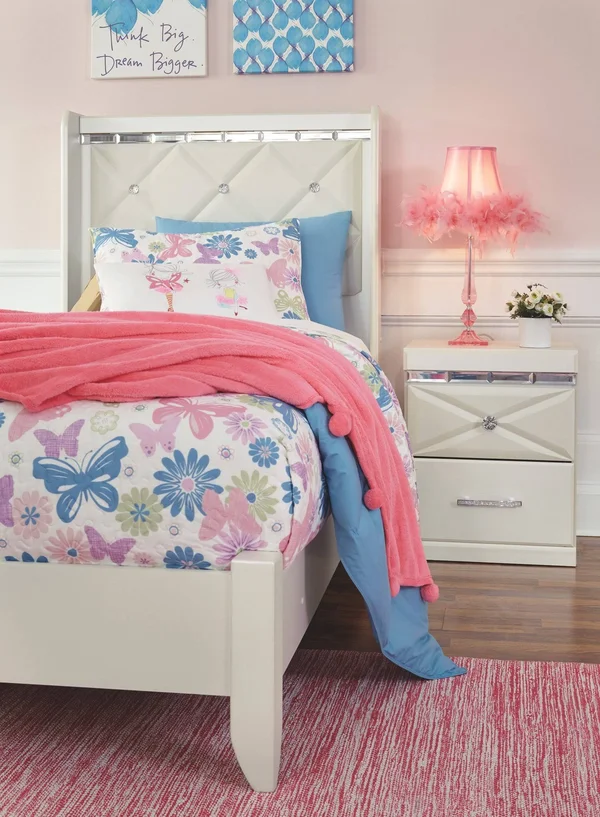 Signature Design by Ashley - Dreamur Twin Panel Headboard - Champagne