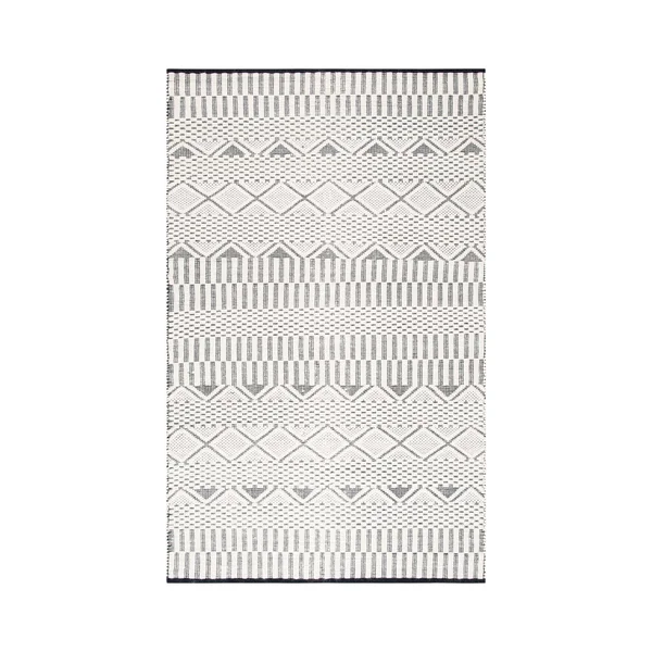 Safavieh Natura Rug Collection NAT853A - Ivory, Black - 9& x 12&