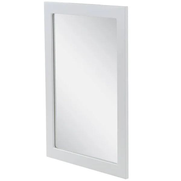 Lancaster 20 in. W x 27 in. H Framed Wall Mirror in Pearl Gray