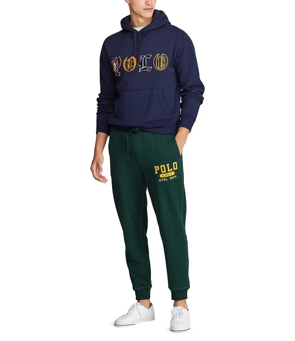 Polo Ralph Lauren Vintage Logo Fleece Jogger Pants - College Green M