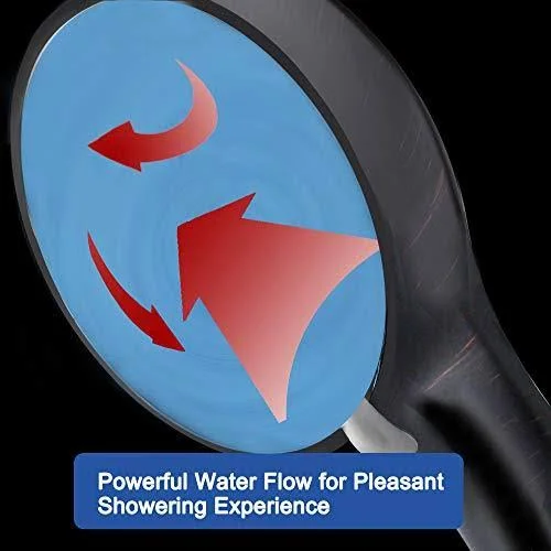 High Pressure Handheld Shower Head with Powerful Shower Spray Against Low Pressure Water