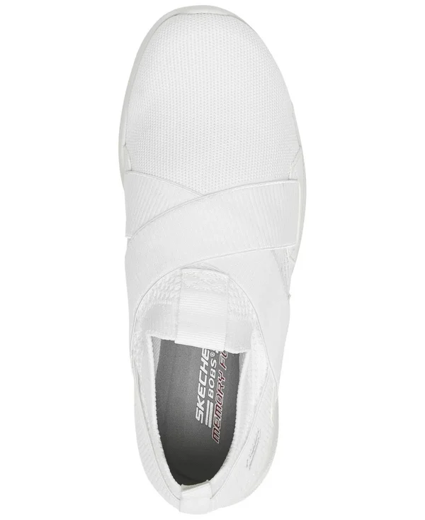 Skechers Women's Bobs Sport Squad 2 Kid Cool Slip-On Sneaker, White