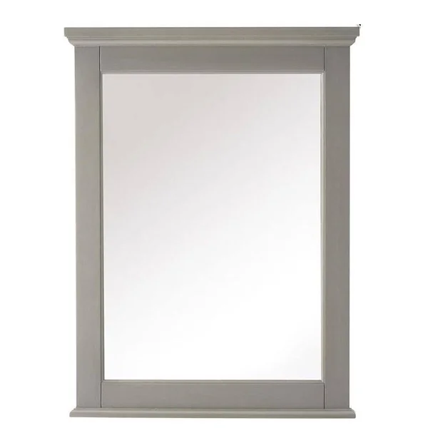 Home Decorators Collection 24.00 in. W x 32.00 in. H Framed Rectangular Bathroom Vanity Mirror in Gray