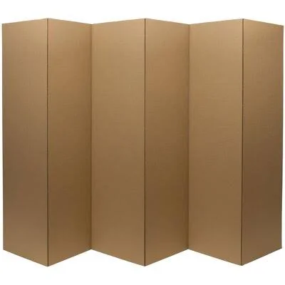 Abshire Folding Room Divider The Twillery Co. Color: Brown, Number of Panels: 6