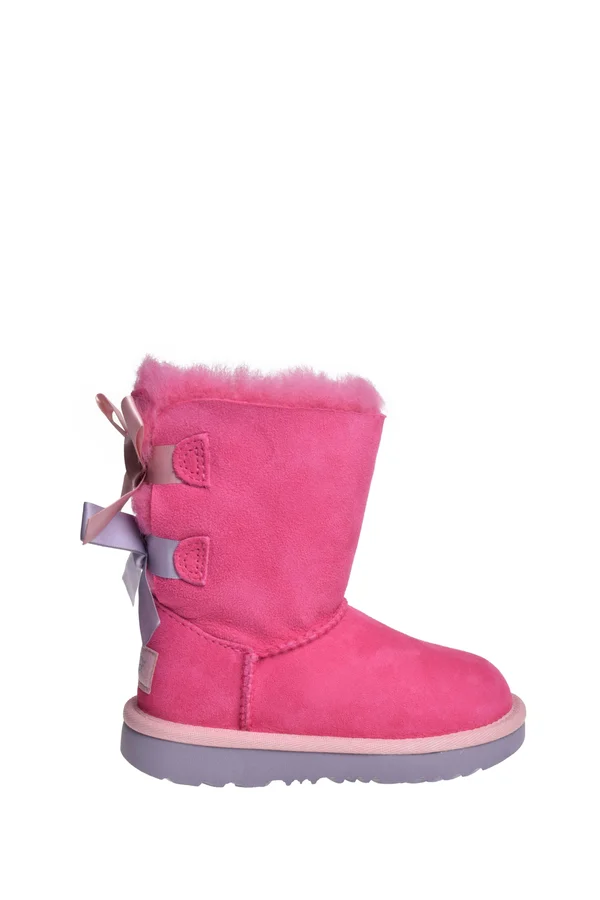 Ugg Bailey Bow II Toddler Pink Azalea - Icelandic Blue
