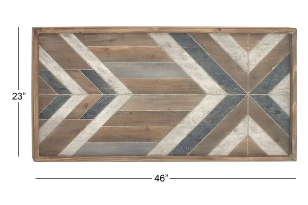 Decmode Farmhouse Chevron Wall Panel