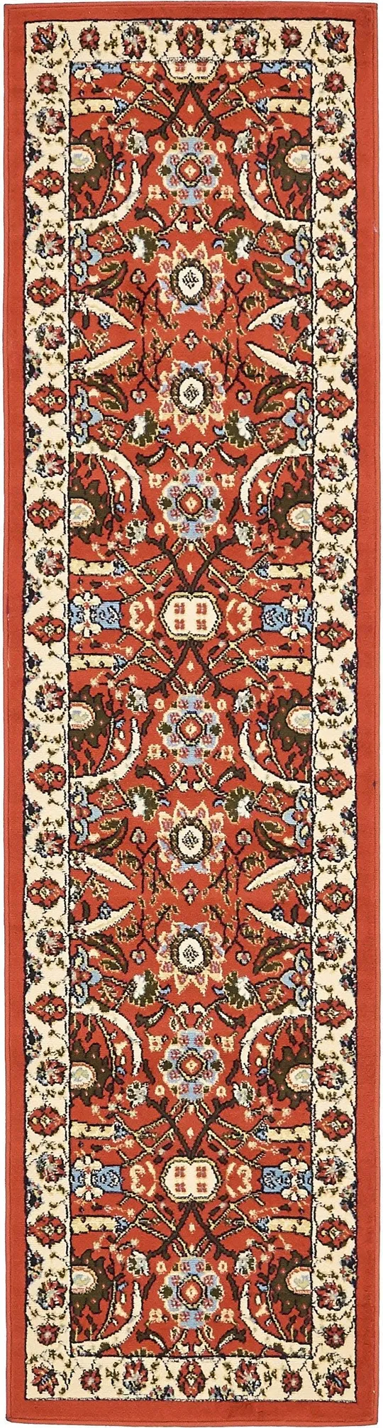 Unique Loom Espahan Terracotta 8 ft Runner Area Rug