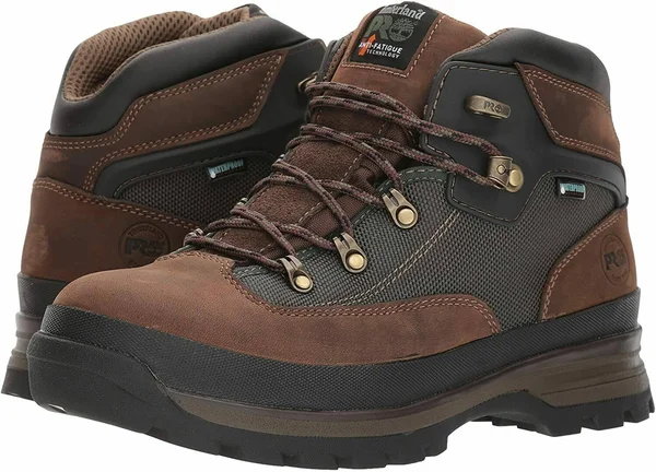 Timberland Pro A1KNU Euro Hiker Soft Toe Waterproof, Men's 9.5 Medium, Brown