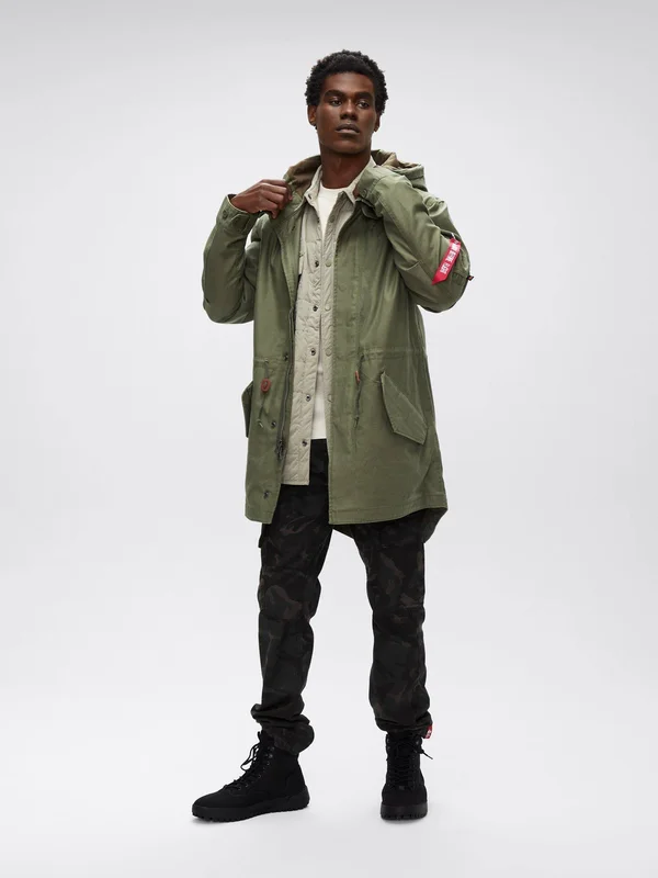 Alpha Industries Men's Tiger Camo M-59 Fishtail Jacket