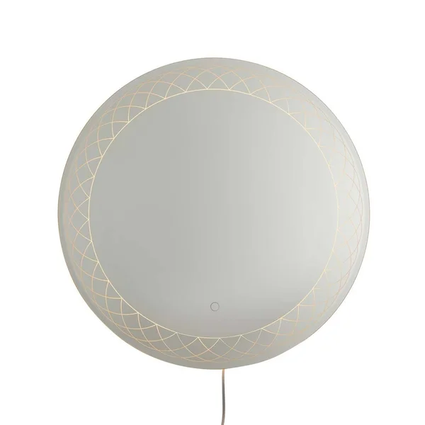 Interlace Backlit LED Mirror - 28x22 Round, Chrome