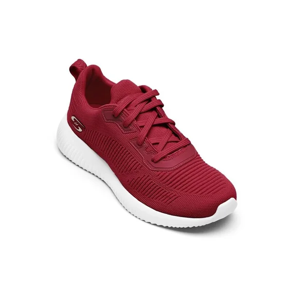 Women's Skechers Bobs Sport Squad Tough Talk Sneaker - Size: 5, Red