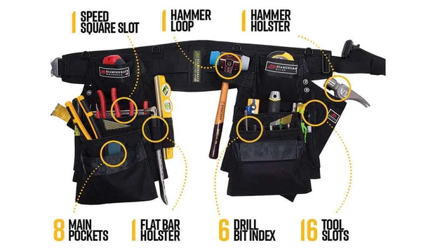 Lightweight Framers Tool Belt (Belt Size: Large (L) - Color: Ranger Green)