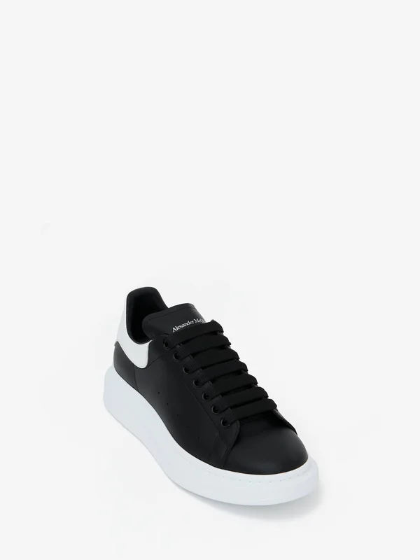Alexander McQueen Oversized Leather Sneakers - Black