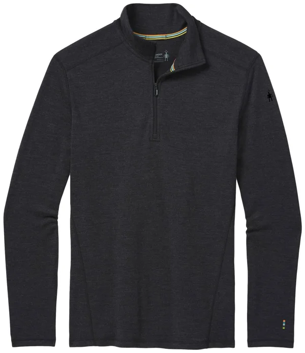 Smartwool Men's Merino 250 Baselayer 1/4 Zip Charcoal Heather - XL