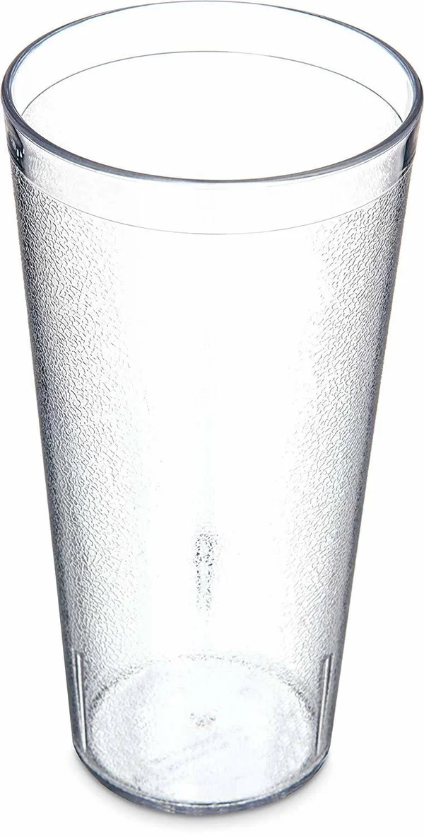 Carlisle 522407 Stackable Shatter-Resistant Plastic Tumbler, 24 oz, Clear Case O